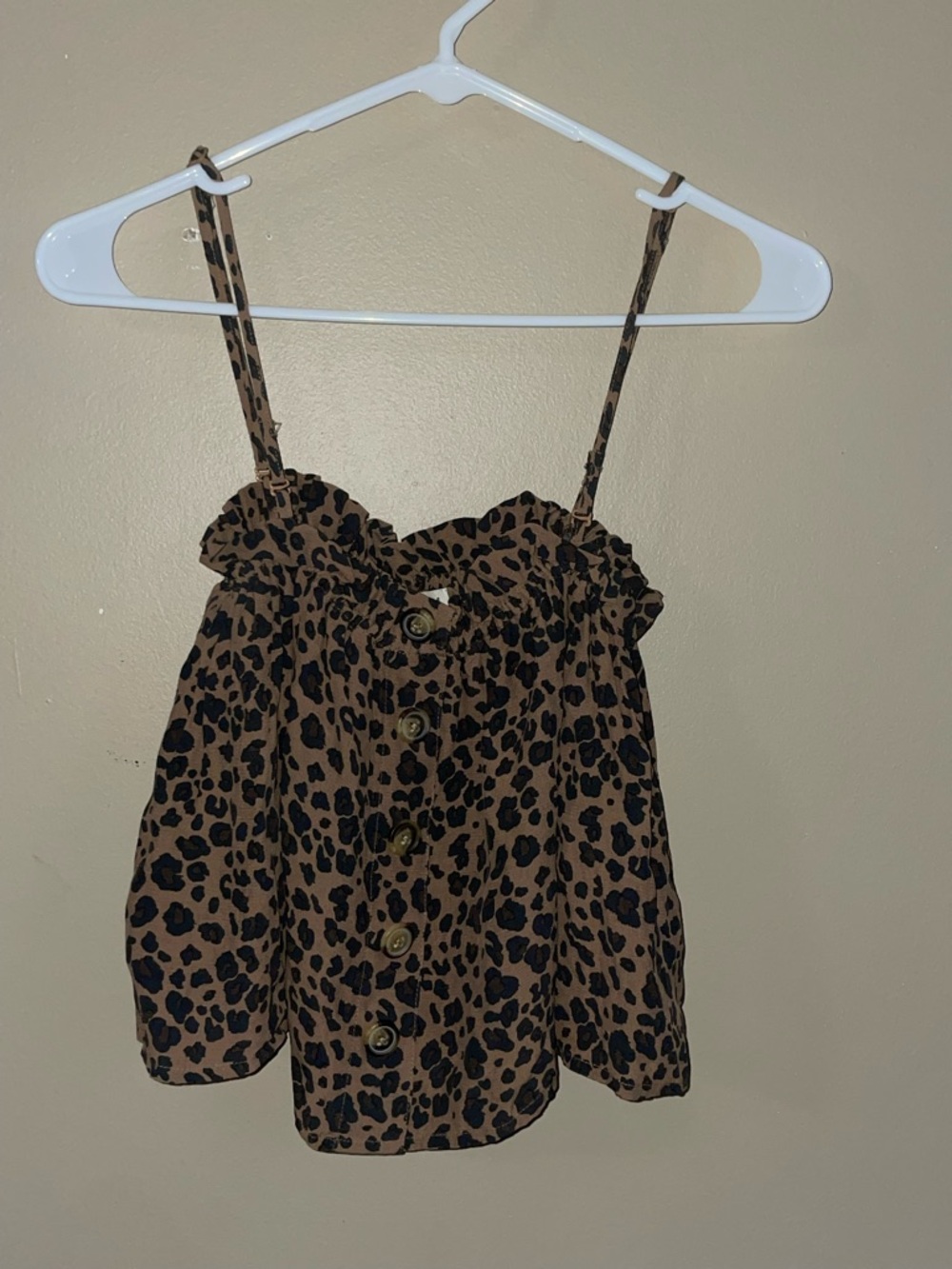 American Eagle ruffle babydoll cami blouse tank size M